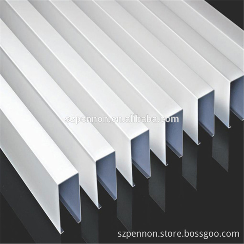 Metal Baffle Ceiling U Strip Ceiling Aluminium Tube Line Ceiling